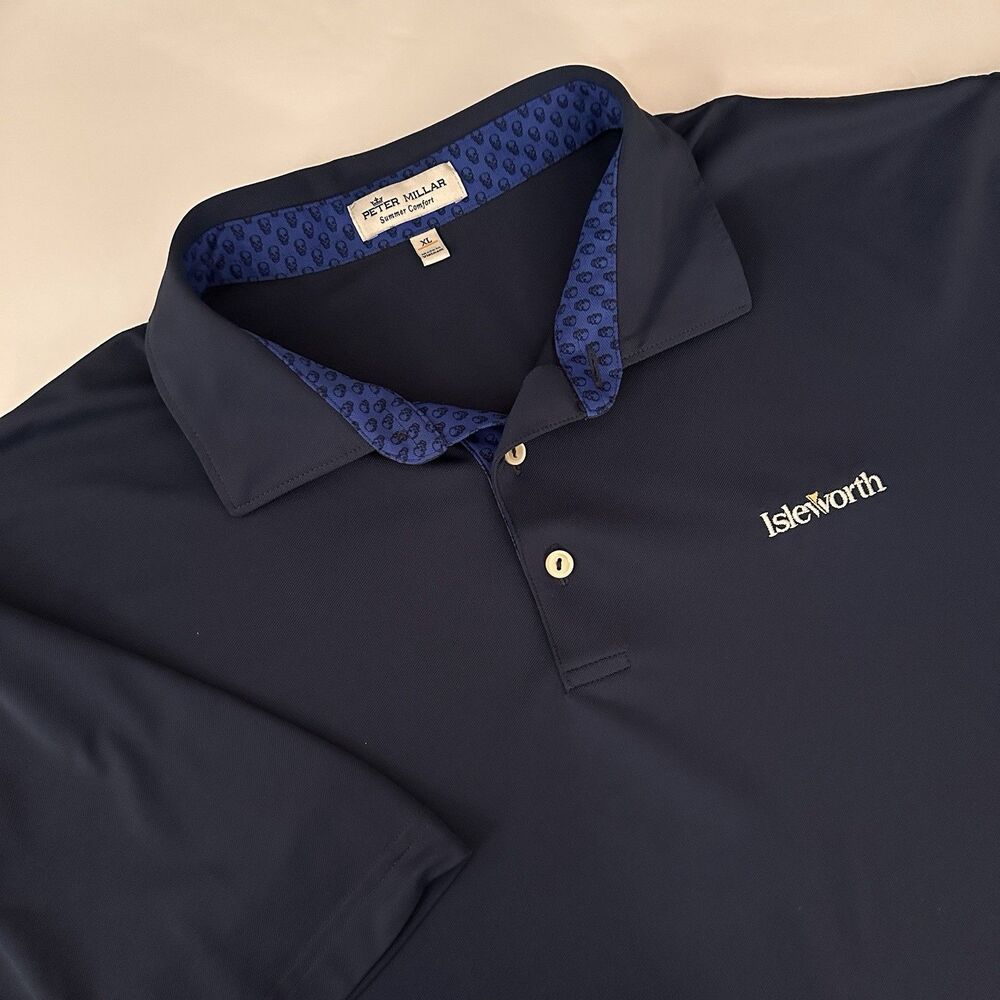 Peter Millar Mens Golf Polo Shirt XL Isleworth Golf Club Tiger Woods Joey Fatone